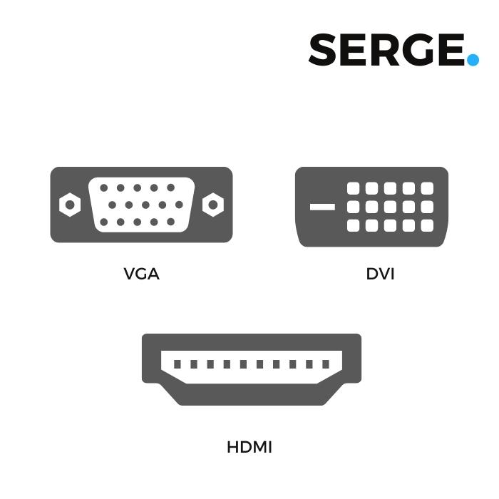 3 Sorties Video sur écran disponibles HDMI ou VGA ou DVI